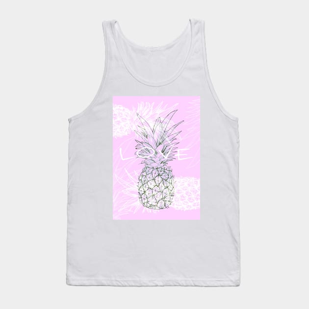 PINEAPPLE Tank Top by MAYRAREINART